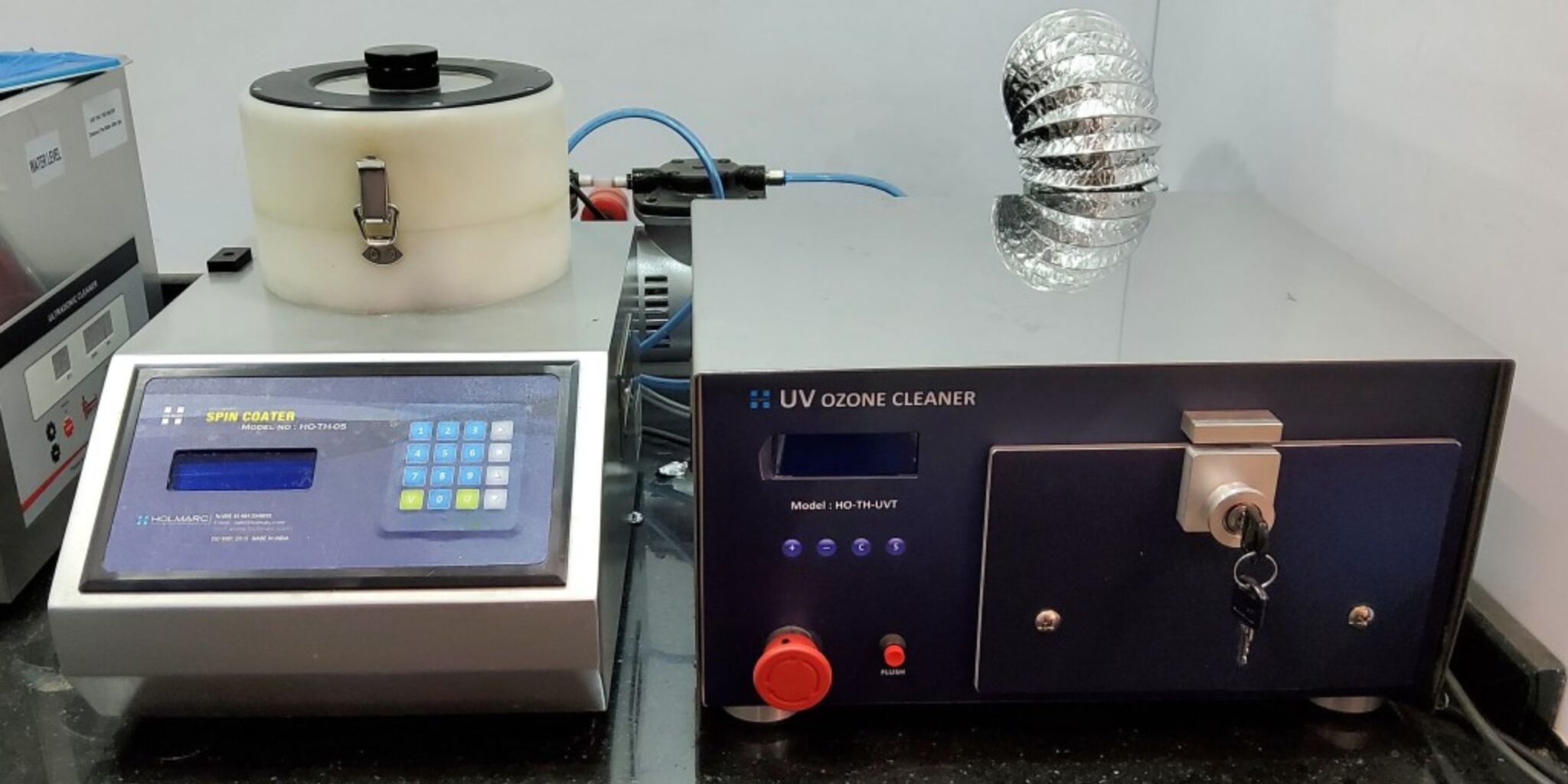 Spin coater and UV ozone cleaner